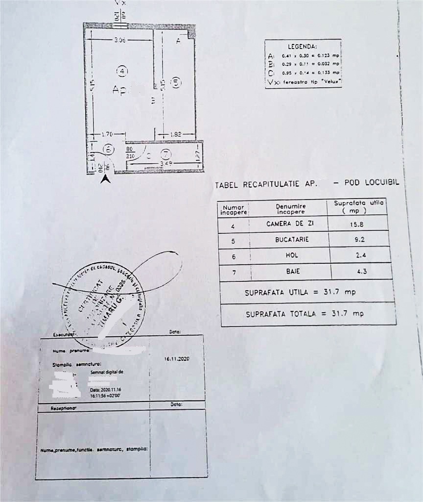 Vanzare garsoniera 32 mp, Str.Tineretului 21K, Chiajna, 0%COMISION